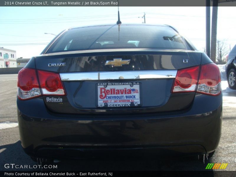 Tungsten Metallic / Jet Black/Sport Red 2014 Chevrolet Cruze LT