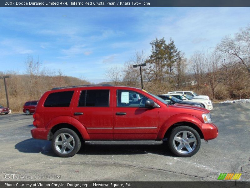 Inferno Red Crystal Pearl / Khaki Two-Tone 2007 Dodge Durango Limited 4x4