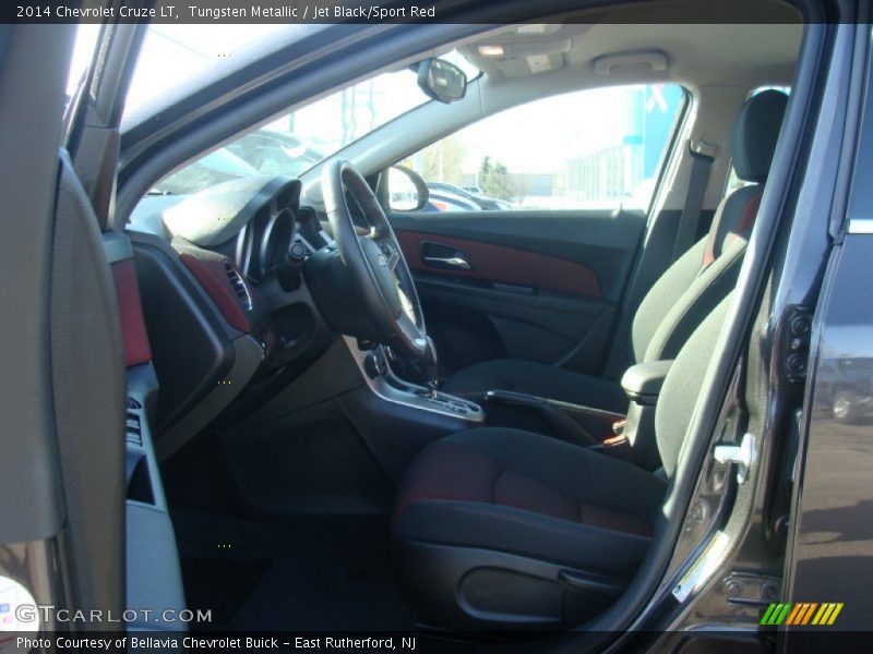 Tungsten Metallic / Jet Black/Sport Red 2014 Chevrolet Cruze LT