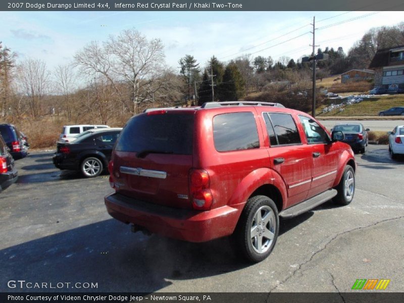 Inferno Red Crystal Pearl / Khaki Two-Tone 2007 Dodge Durango Limited 4x4