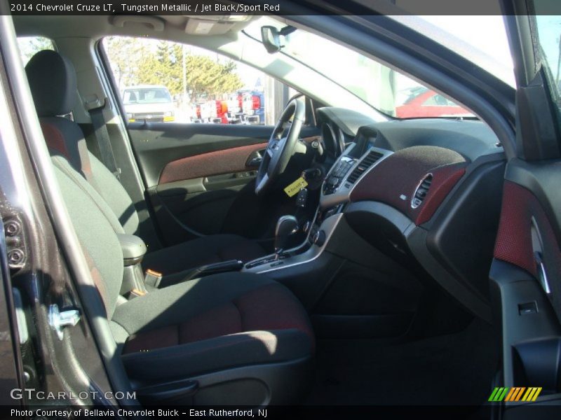 Tungsten Metallic / Jet Black/Sport Red 2014 Chevrolet Cruze LT