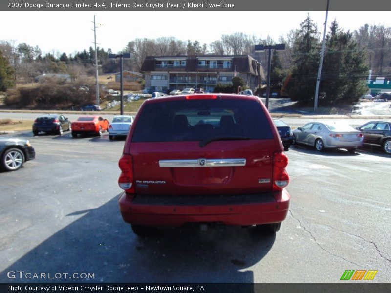 Inferno Red Crystal Pearl / Khaki Two-Tone 2007 Dodge Durango Limited 4x4