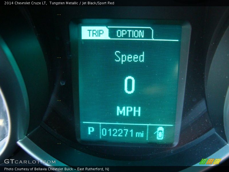 Tungsten Metallic / Jet Black/Sport Red 2014 Chevrolet Cruze LT