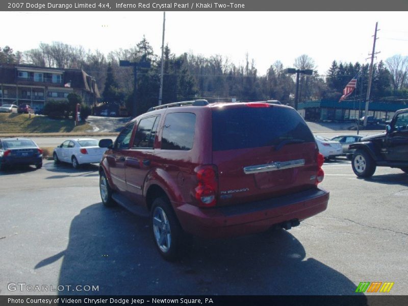 Inferno Red Crystal Pearl / Khaki Two-Tone 2007 Dodge Durango Limited 4x4