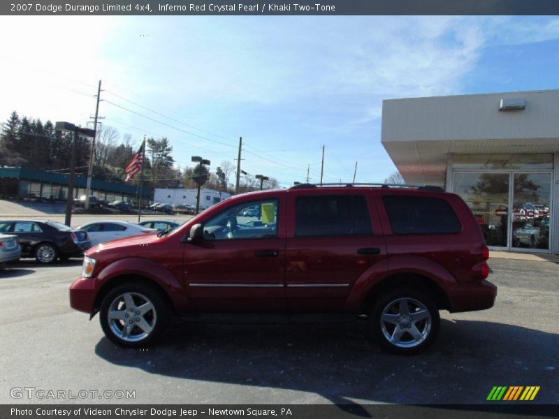 Inferno Red Crystal Pearl / Khaki Two-Tone 2007 Dodge Durango Limited 4x4