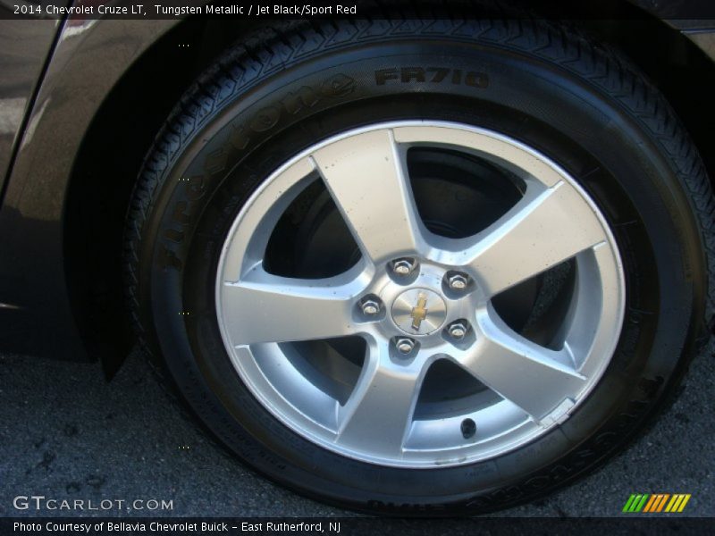 Tungsten Metallic / Jet Black/Sport Red 2014 Chevrolet Cruze LT