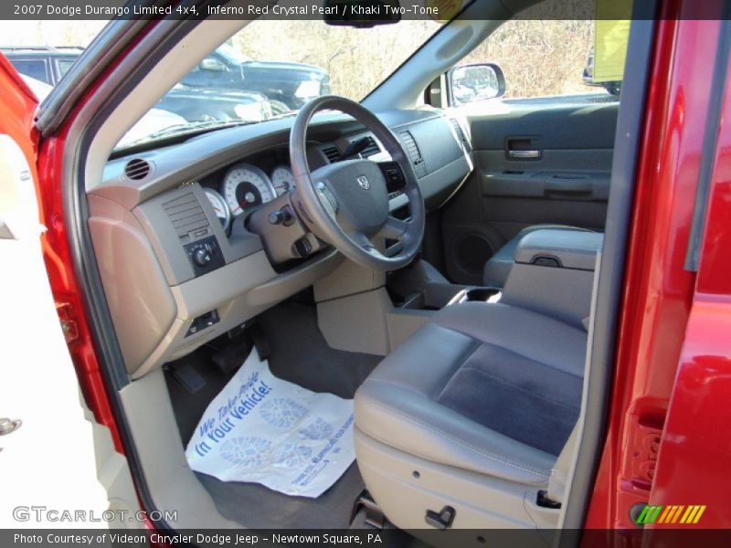 Inferno Red Crystal Pearl / Khaki Two-Tone 2007 Dodge Durango Limited 4x4