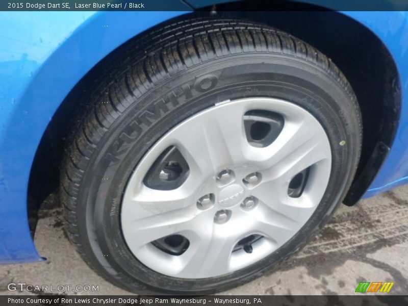 Laser Blue Pearl / Black 2015 Dodge Dart SE