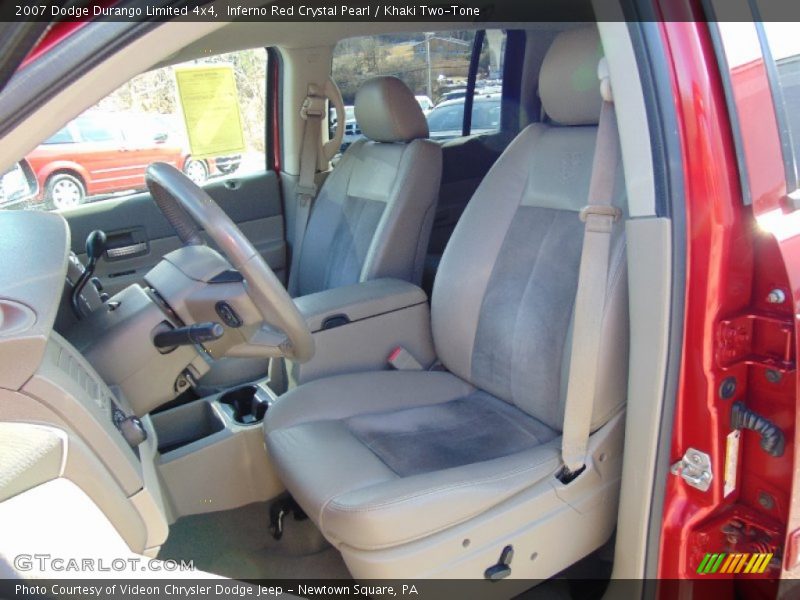 Inferno Red Crystal Pearl / Khaki Two-Tone 2007 Dodge Durango Limited 4x4