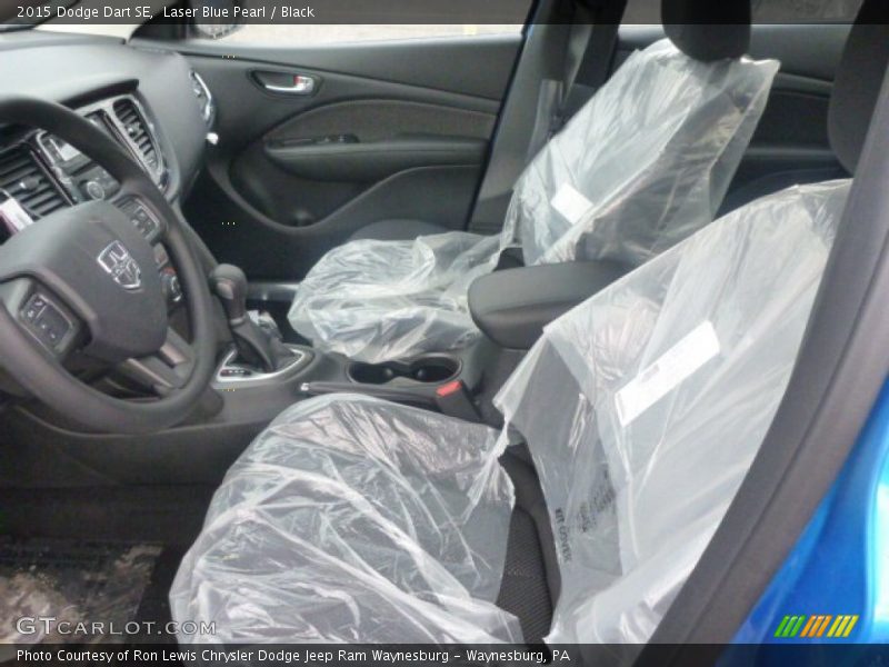Laser Blue Pearl / Black 2015 Dodge Dart SE