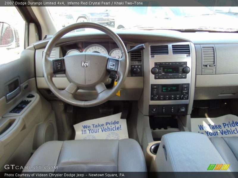 Inferno Red Crystal Pearl / Khaki Two-Tone 2007 Dodge Durango Limited 4x4