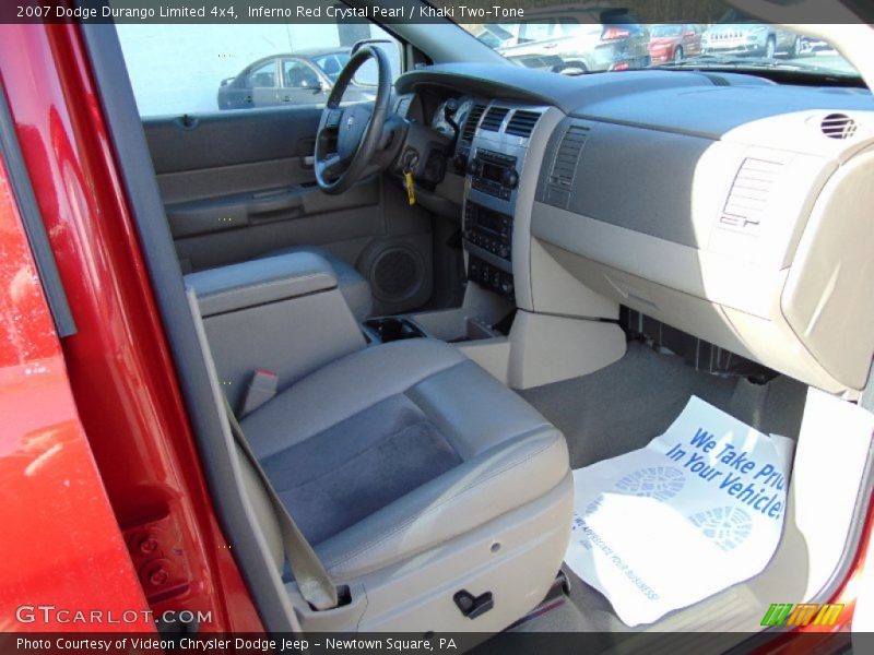 Inferno Red Crystal Pearl / Khaki Two-Tone 2007 Dodge Durango Limited 4x4