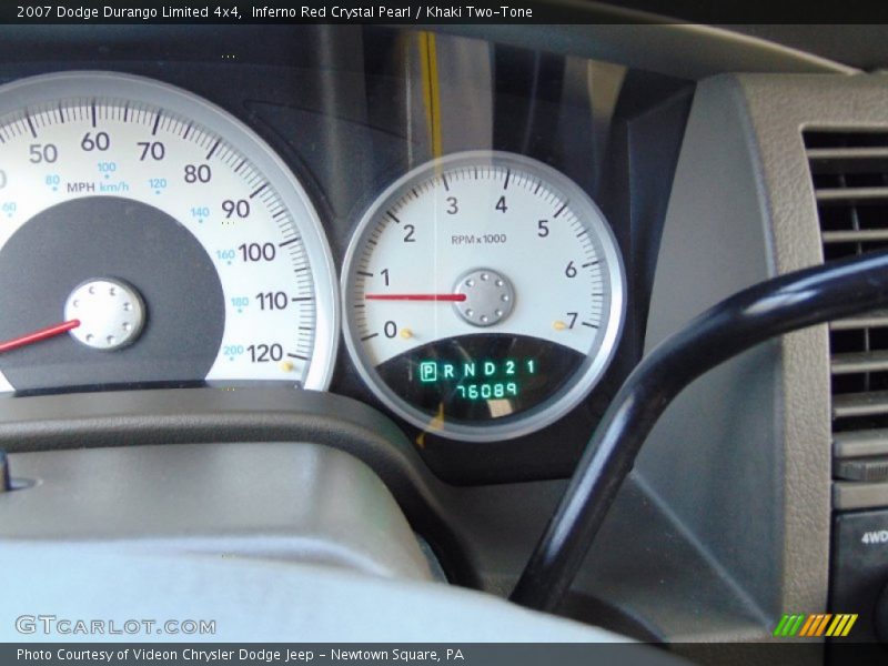 Inferno Red Crystal Pearl / Khaki Two-Tone 2007 Dodge Durango Limited 4x4