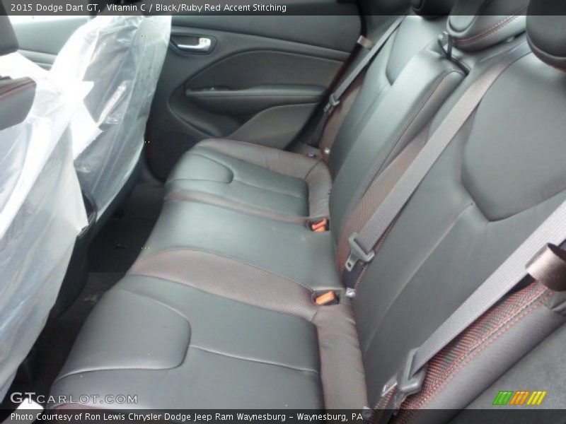 Rear Seat of 2015 Dart GT