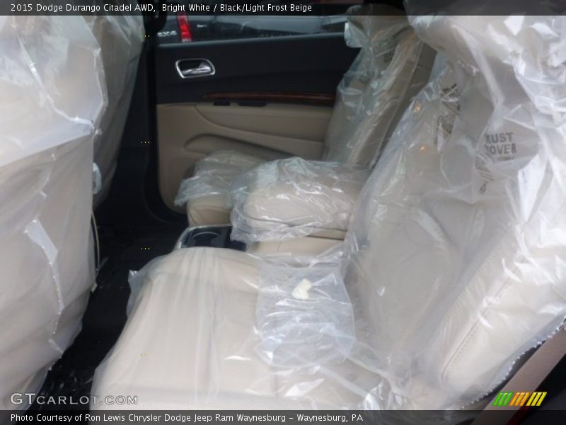 Bright White / Black/Light Frost Beige 2015 Dodge Durango Citadel AWD