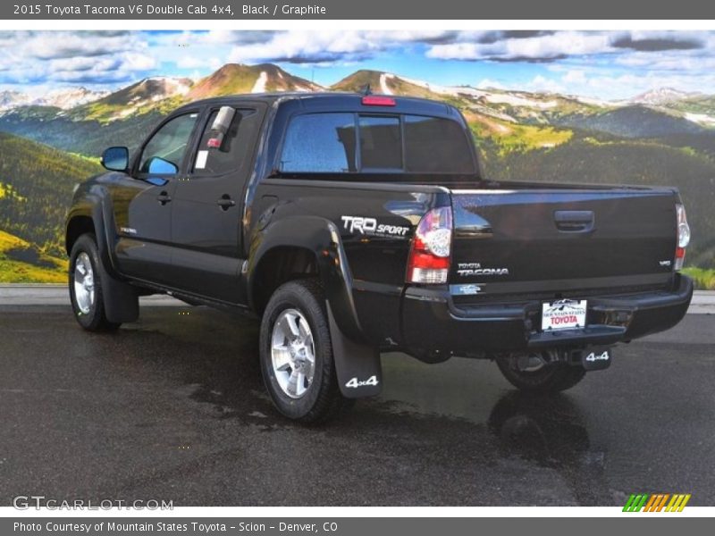 Black / Graphite 2015 Toyota Tacoma V6 Double Cab 4x4
