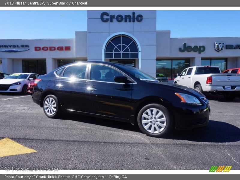 Super Black / Charcoal 2013 Nissan Sentra SV