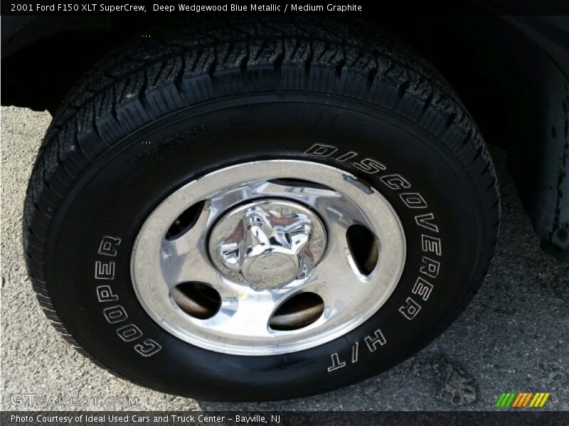 Deep Wedgewood Blue Metallic / Medium Graphite 2001 Ford F150 XLT SuperCrew
