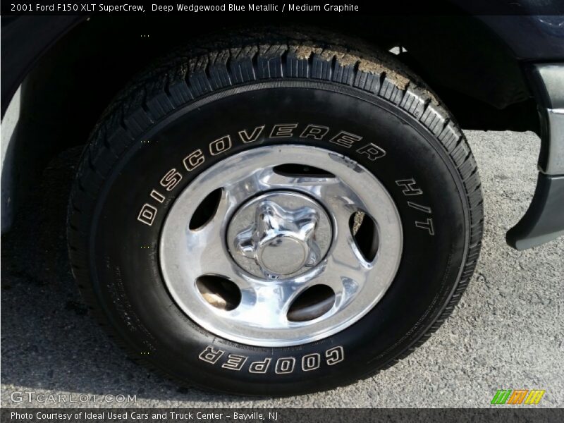 Deep Wedgewood Blue Metallic / Medium Graphite 2001 Ford F150 XLT SuperCrew