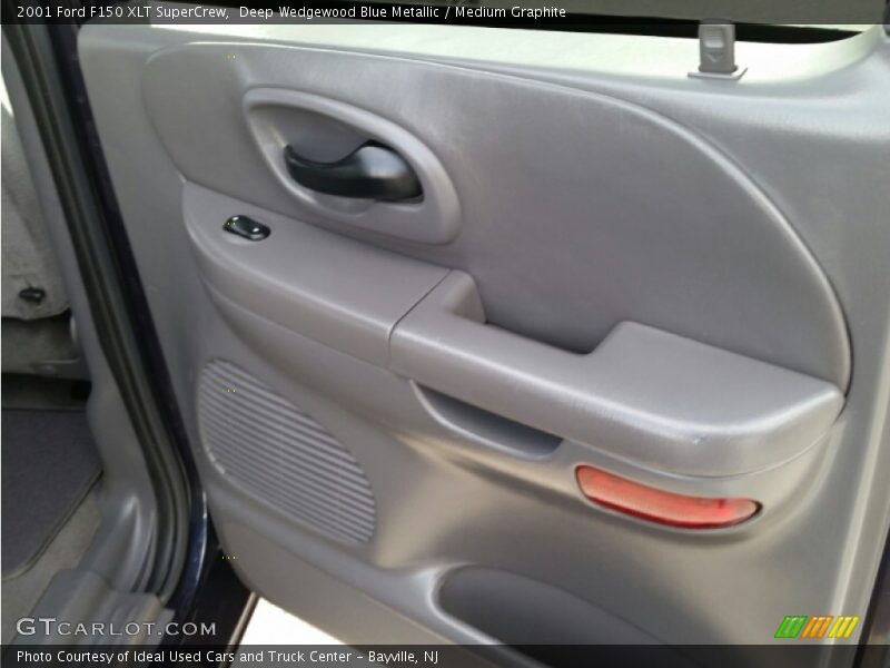 Deep Wedgewood Blue Metallic / Medium Graphite 2001 Ford F150 XLT SuperCrew