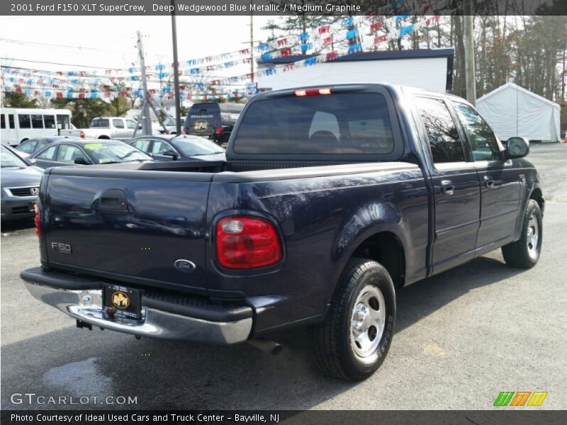 Deep Wedgewood Blue Metallic / Medium Graphite 2001 Ford F150 XLT SuperCrew