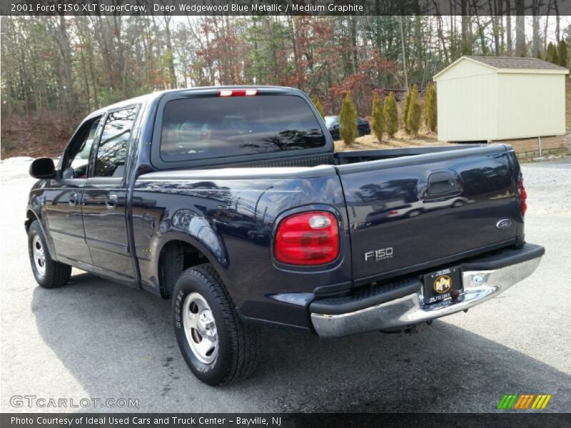Deep Wedgewood Blue Metallic / Medium Graphite 2001 Ford F150 XLT SuperCrew