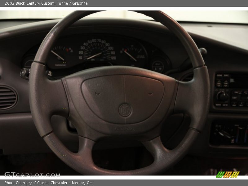 White / Graphite 2003 Buick Century Custom