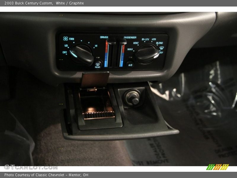 White / Graphite 2003 Buick Century Custom