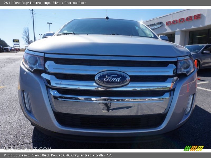 Ingot Silver / Charcoal Black 2014 Ford Edge Limited