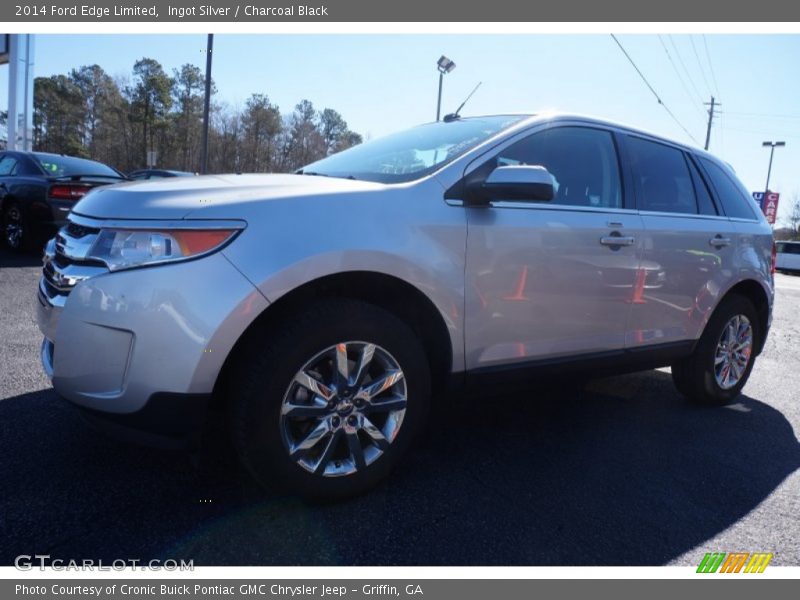 Ingot Silver / Charcoal Black 2014 Ford Edge Limited