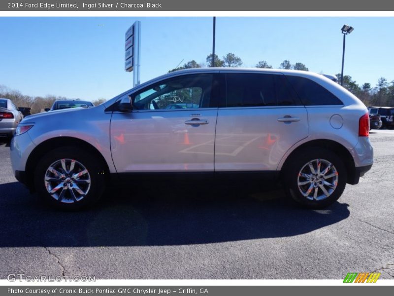 Ingot Silver / Charcoal Black 2014 Ford Edge Limited