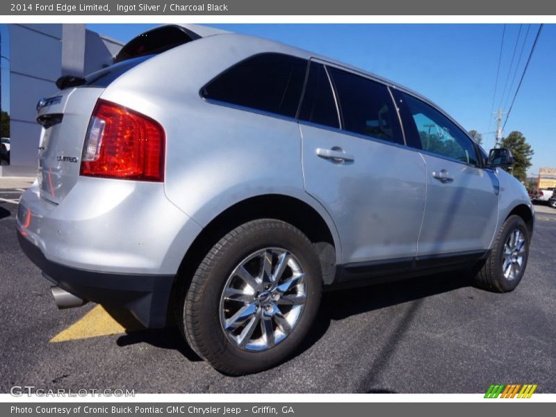 Ingot Silver / Charcoal Black 2014 Ford Edge Limited
