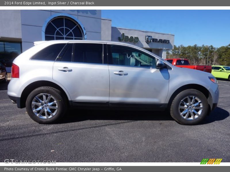 Ingot Silver / Charcoal Black 2014 Ford Edge Limited