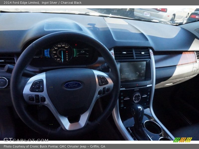 Ingot Silver / Charcoal Black 2014 Ford Edge Limited