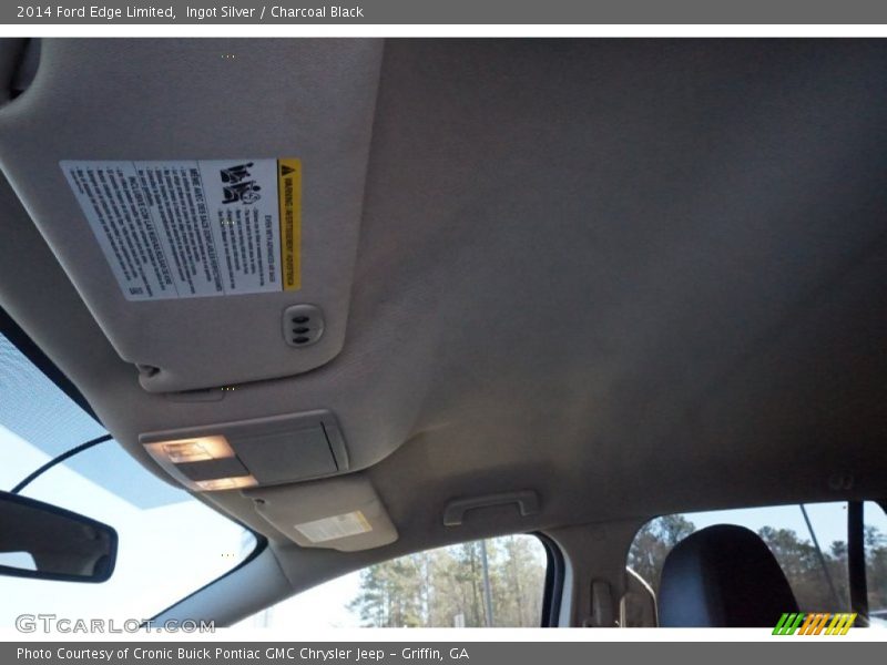 Ingot Silver / Charcoal Black 2014 Ford Edge Limited