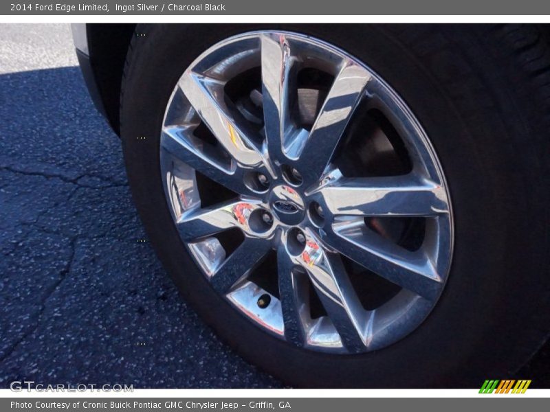 Ingot Silver / Charcoal Black 2014 Ford Edge Limited