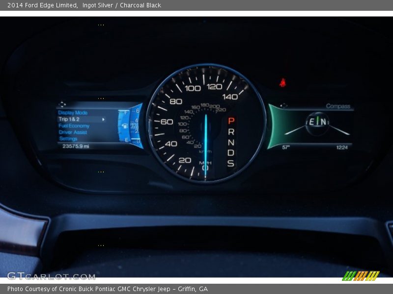 Ingot Silver / Charcoal Black 2014 Ford Edge Limited