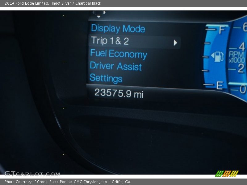 Ingot Silver / Charcoal Black 2014 Ford Edge Limited