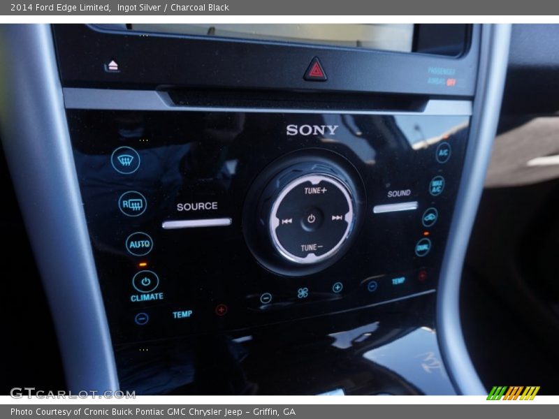 Ingot Silver / Charcoal Black 2014 Ford Edge Limited