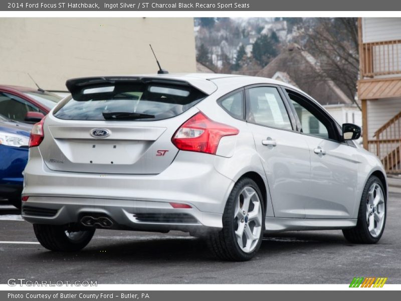 Ingot Silver / ST Charcoal Black Recaro Sport Seats 2014 Ford Focus ST Hatchback