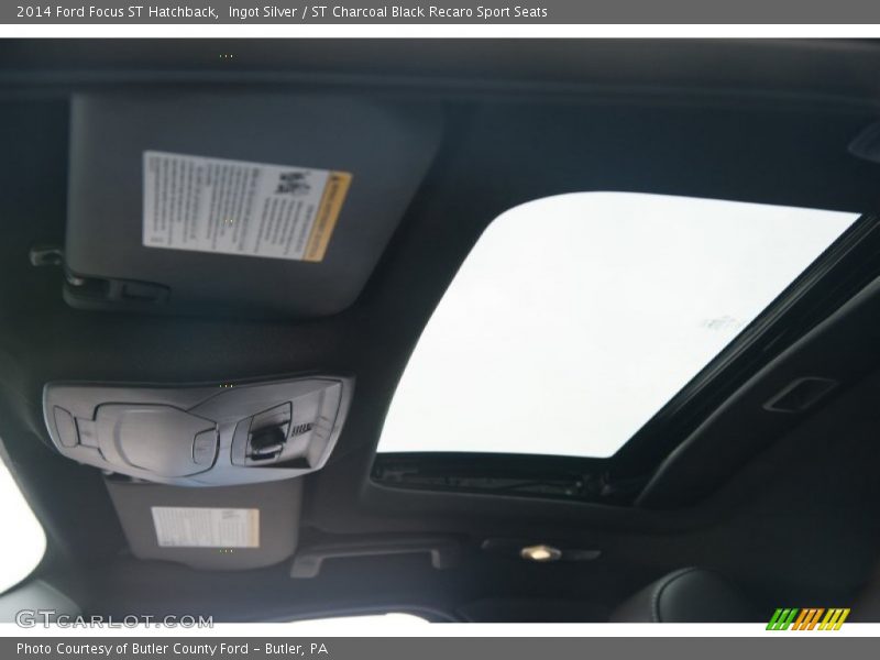 Ingot Silver / ST Charcoal Black Recaro Sport Seats 2014 Ford Focus ST Hatchback