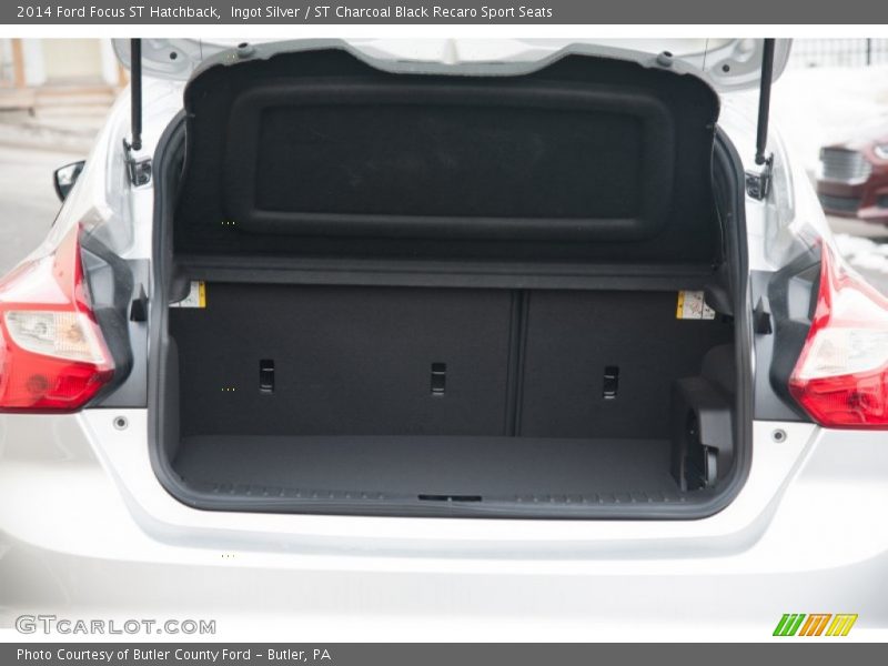 Ingot Silver / ST Charcoal Black Recaro Sport Seats 2014 Ford Focus ST Hatchback