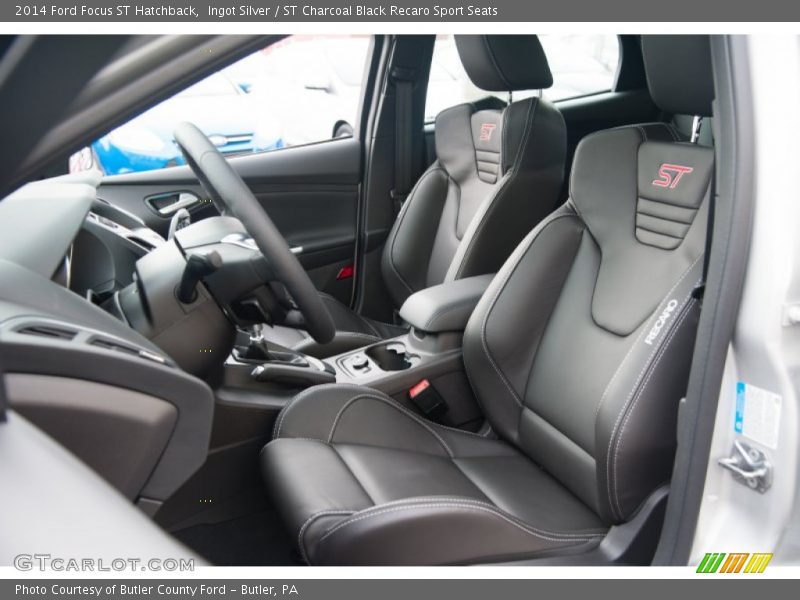 Ingot Silver / ST Charcoal Black Recaro Sport Seats 2014 Ford Focus ST Hatchback
