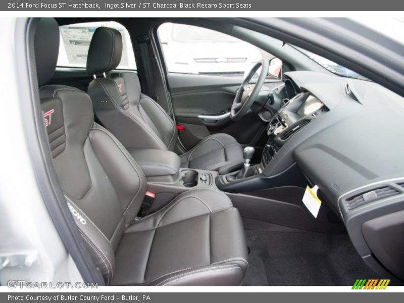 Ingot Silver / ST Charcoal Black Recaro Sport Seats 2014 Ford Focus ST Hatchback