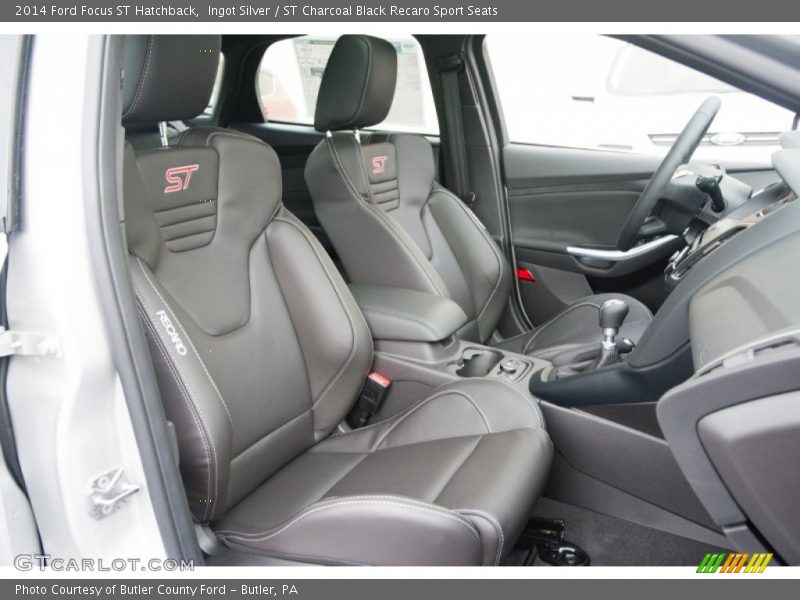 Ingot Silver / ST Charcoal Black Recaro Sport Seats 2014 Ford Focus ST Hatchback