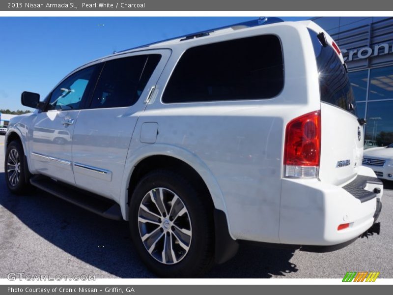 Pearl White / Charcoal 2015 Nissan Armada SL