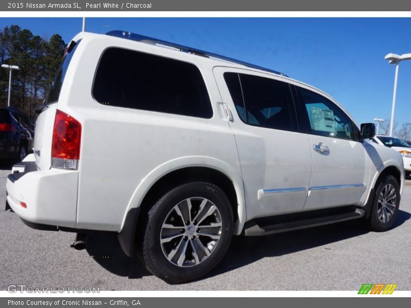 Pearl White / Charcoal 2015 Nissan Armada SL