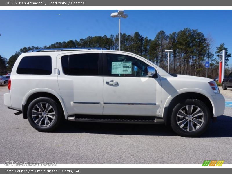 Pearl White / Charcoal 2015 Nissan Armada SL
