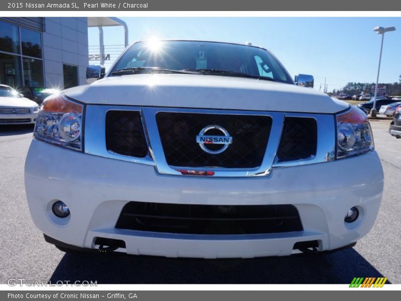 Pearl White / Charcoal 2015 Nissan Armada SL