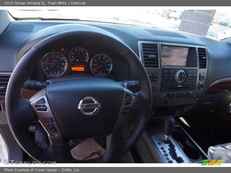 Pearl White / Charcoal 2015 Nissan Armada SL